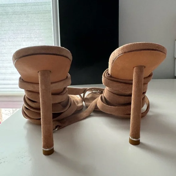 Alexander Wang Tan Suede Heels - Picture 13 of 16